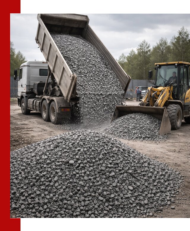 Доставка и продажа щебня гранитного в Таре