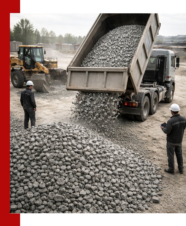 Доставка гранитного щебня фракции 20-40 в Таре