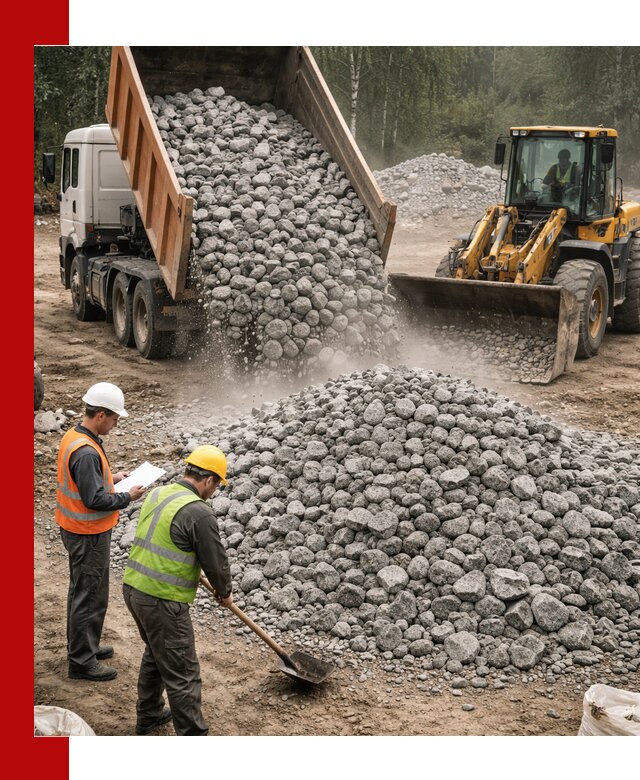 Гранитный щебень фракция 70-150 доставка в Таре