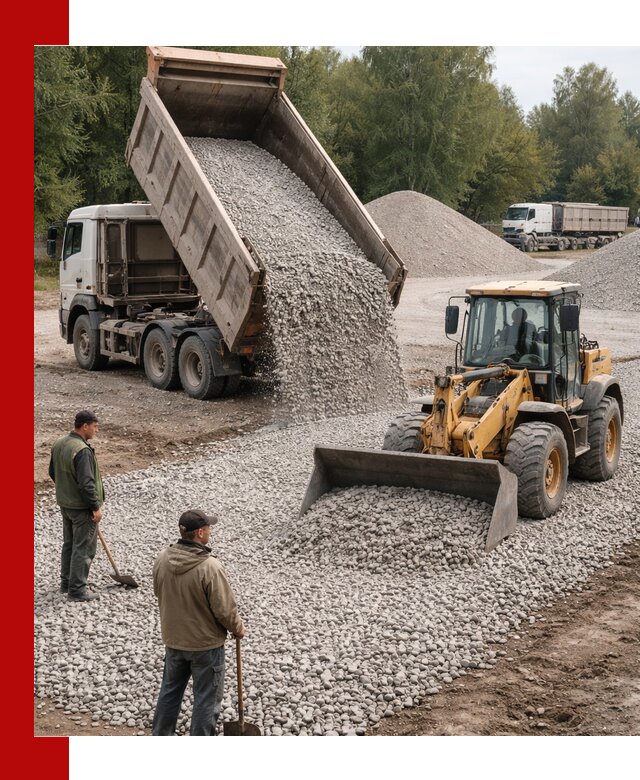 Купить гравийный щебень фракция 20-40 в Таре с доставкой