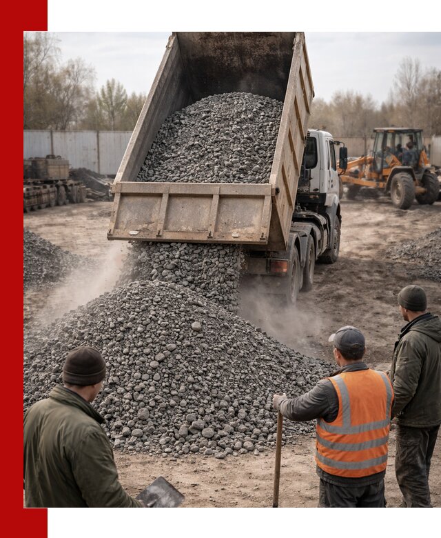 Доставка шлакового щебня в удобные сроки по выгодной цене в Таре