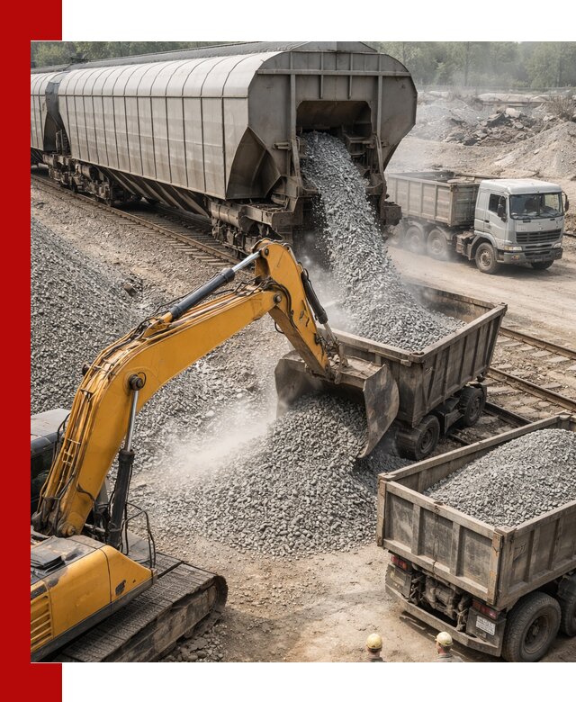 Доставка железнодорожного щебня в Таре крупными партиями быстрого отгруза