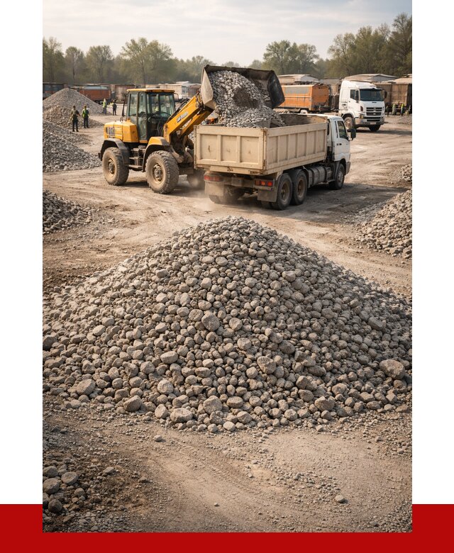 Вторичный щебень фракция 40-70 в Таре от 1790 р, ПРОНЕРУДТар