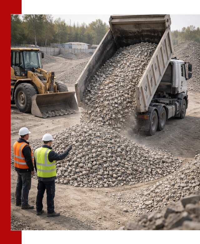 Вторичный щебень фракция 40–70 доставка в Таре