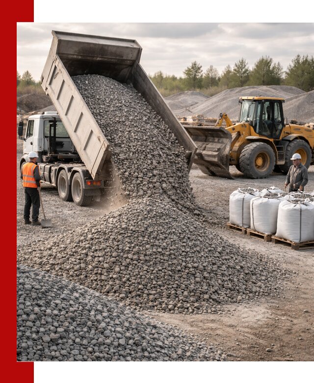 Бетонный щебень фракция 5–20 с доставкой в Таре