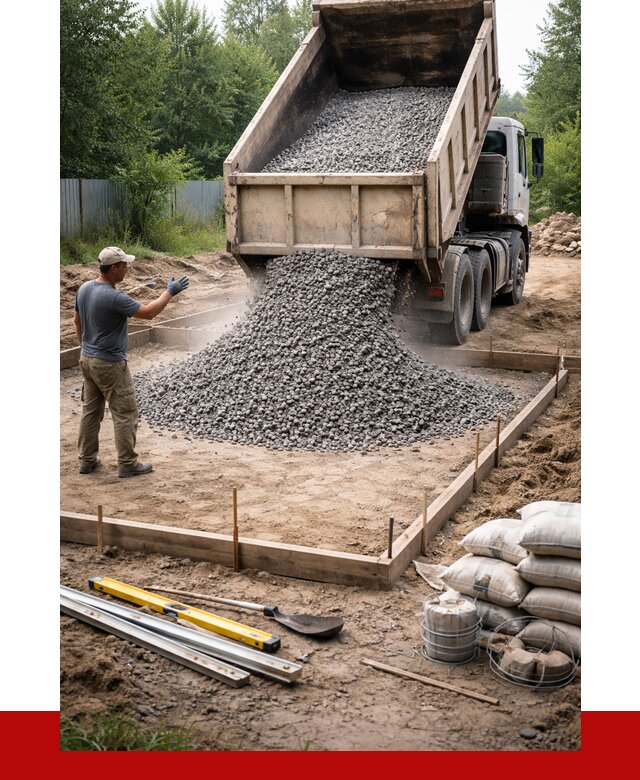 Купить щебень для фундамента в Таре от 4630 р. | ПРОНЕРУДТар