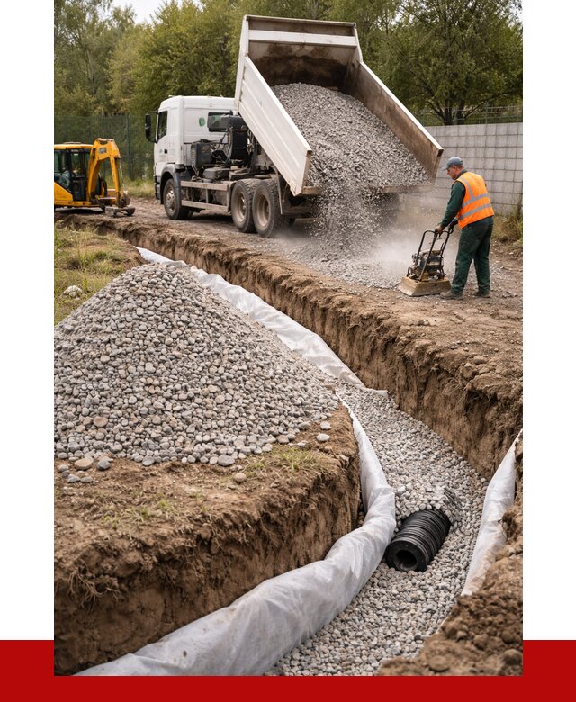 Щебень для дренажа в Таре от 1903 р., ПРОНЕРУДТар доставка