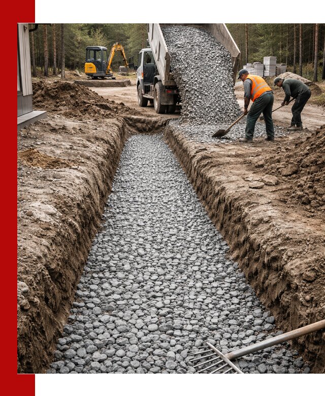 Щебень для дренажа с доставкой в Таре высокого качества