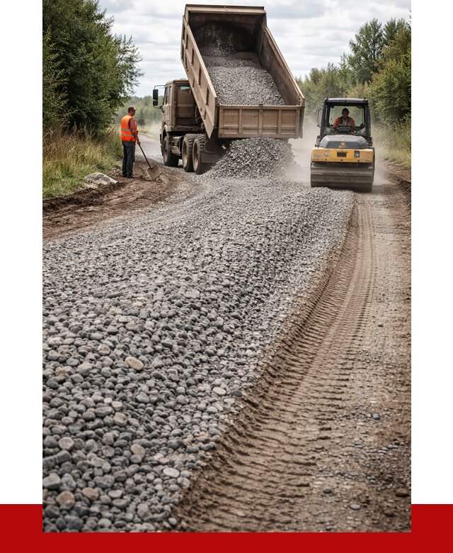 Щебень для отсыпки дороги в Таре от 2778 р. ПРОНЕРУДТар