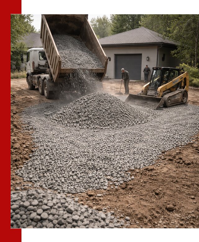 Щебень для парковки в Таре: доставка и укладка качественного материала