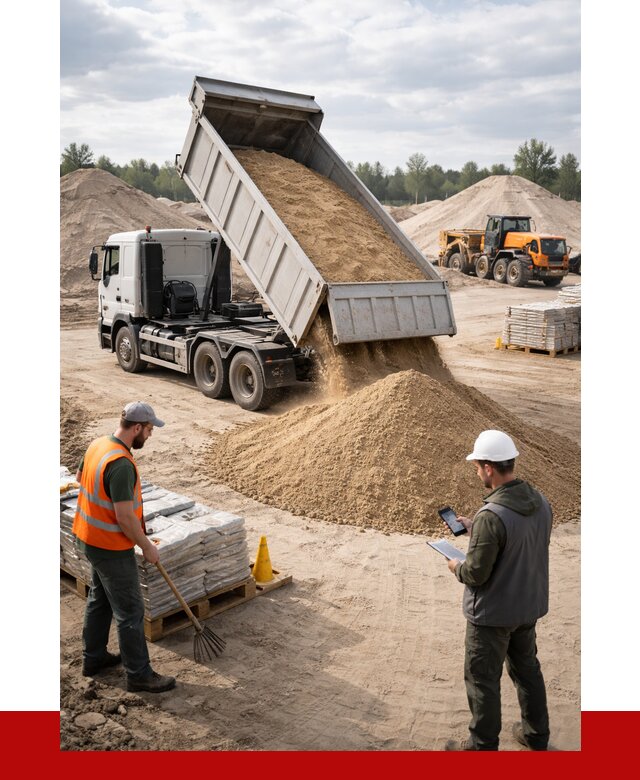 Карьерный песок с доставкой в Таре от 3704 р. ПРОНЕРУДТар