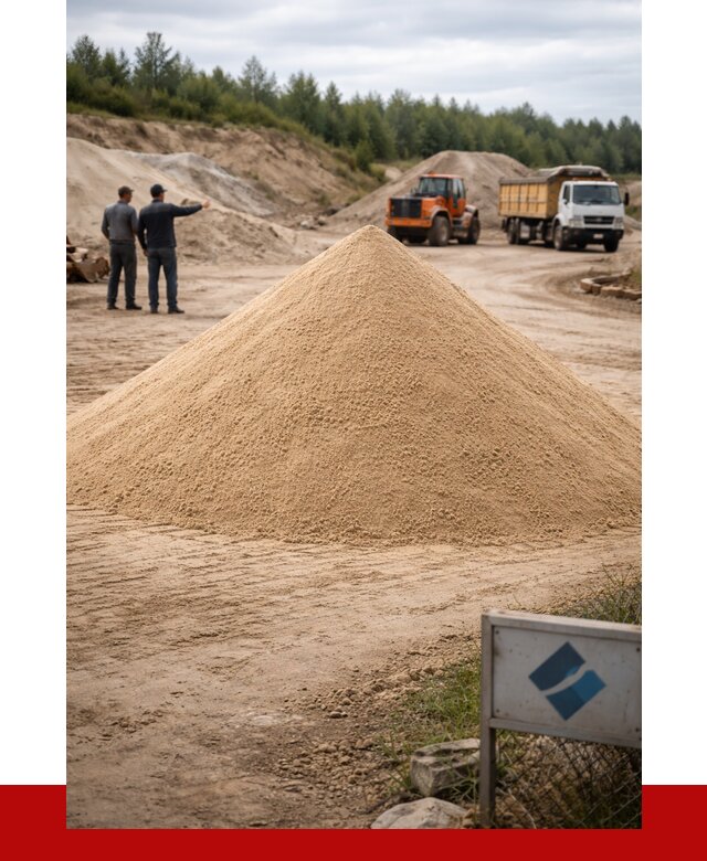 Карьерный песок навалом в Таре от 1852 р. | ПРОНЕРУДТар