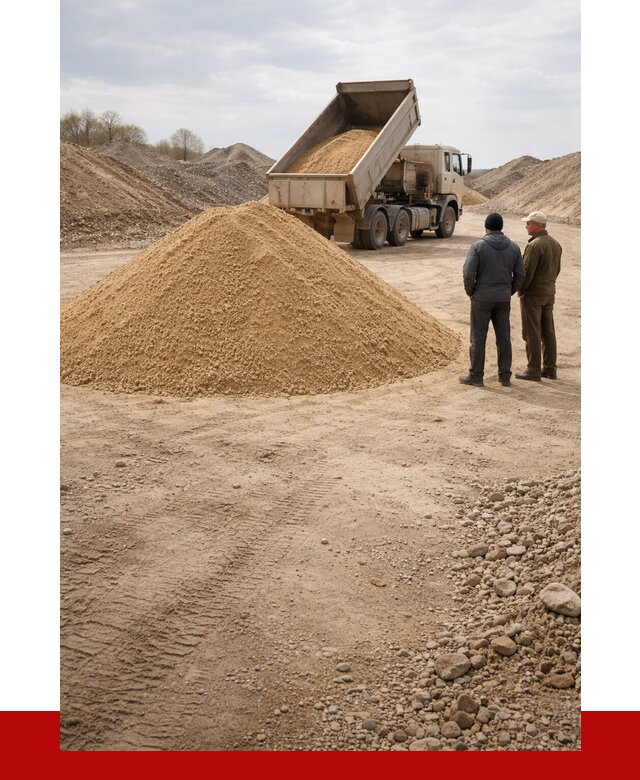 Карьерный песок крупнозернистый в Таре от 8745 р | ПРОНЕРУДТар