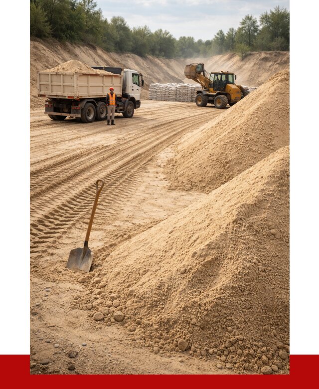 Карьерный песок мелкозернистый в Таре от 9259 р. | ПРОНЕРУДТар