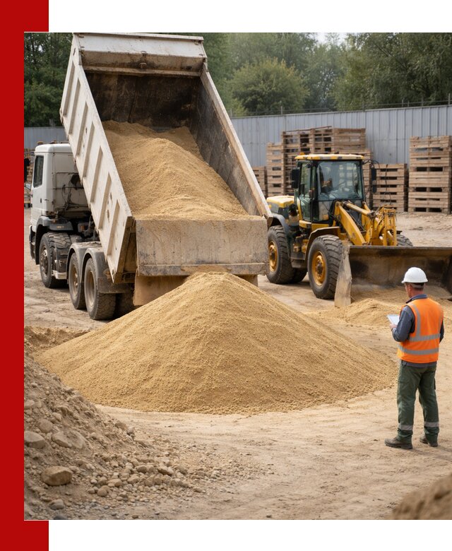 Доставка карьерного мелкозернистого песка в Таре