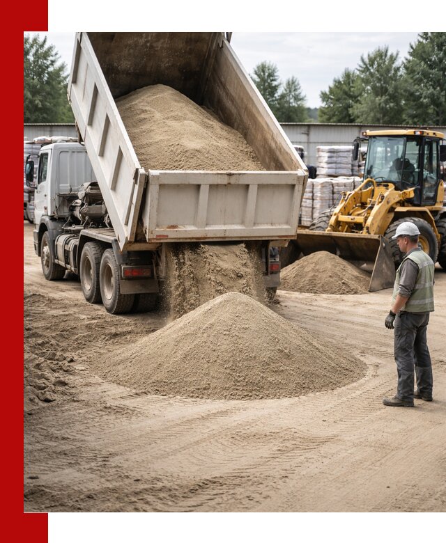 Поставка и доставка песка для бетона в Таре
