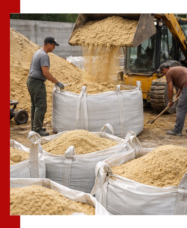 Поставка качественного песка для кладки в Таре