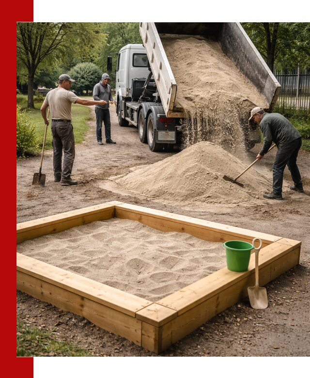 Песок для песочницы с доставкой в Таре недорого и чистый