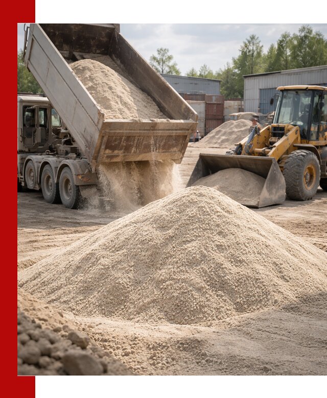 Кварцевый песок с доставкой в Таре для строительных работ