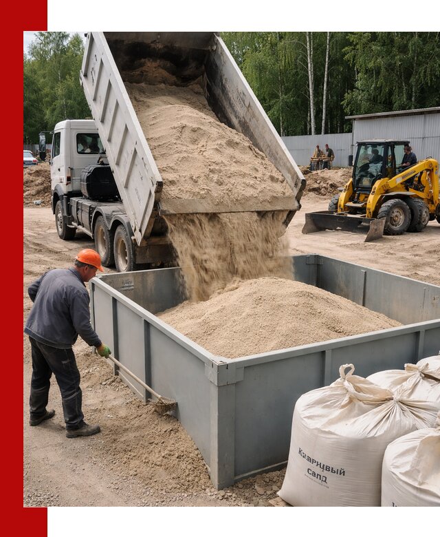 Кварцевый песок для фильтра в Таре — доставка и качество