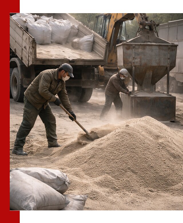 Кварцевый песок для пескоструя в Таре — доставка и качество