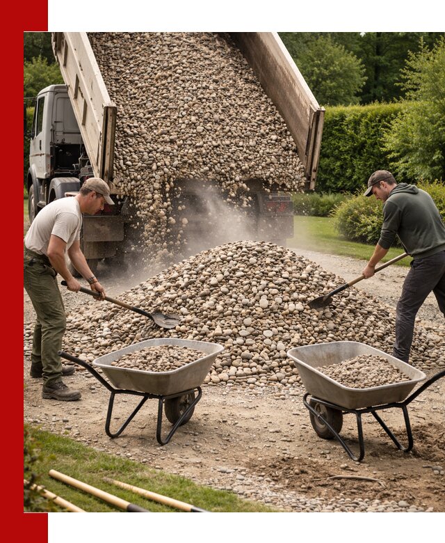 Доставка и продажа декоративной гальки в Таре