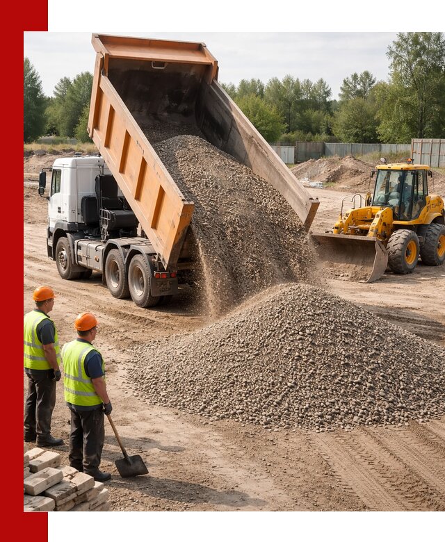 Доставка щебёночно-песчаной смеси ЩПС С7 в Таре