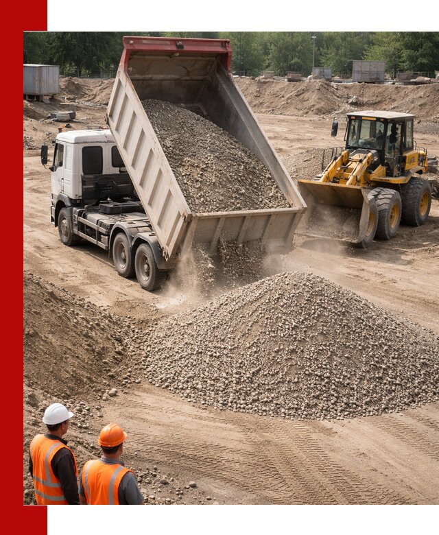 Щебень с песком (ЩГПС С2) с доставкой в Таре