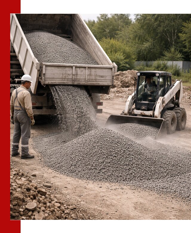 Доставка гравийного отсева 0-5 в Таре оптом и в розницу