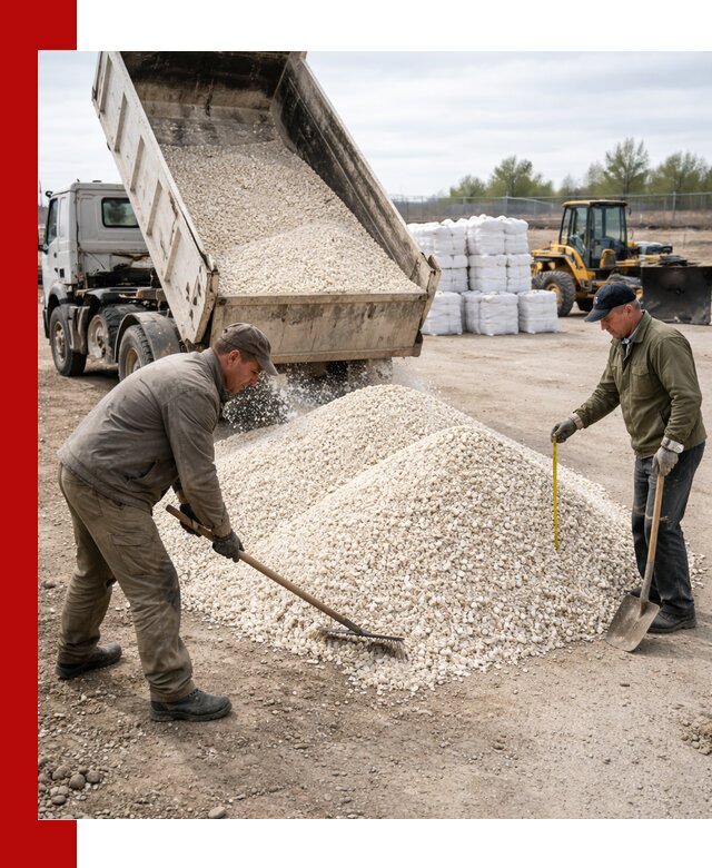 Мраморная крошка с доставкой и разгрузкой в Таре