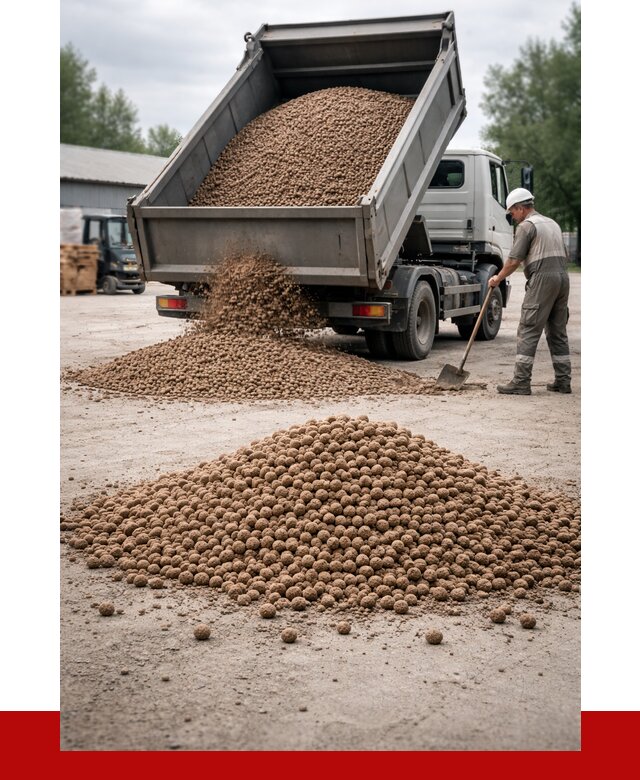 Керамзит с доставкой в Таре от 4321 р. за м3 | ПРОНЕРУДТар