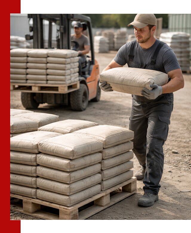 Доставка цемента в мешках оптом и в розницу в Таре