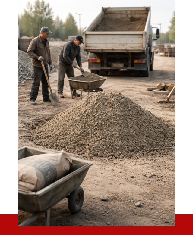 Цементно-песчаная смесь М150 в Таре от 4835 р. | ПРОНЕРУДТар