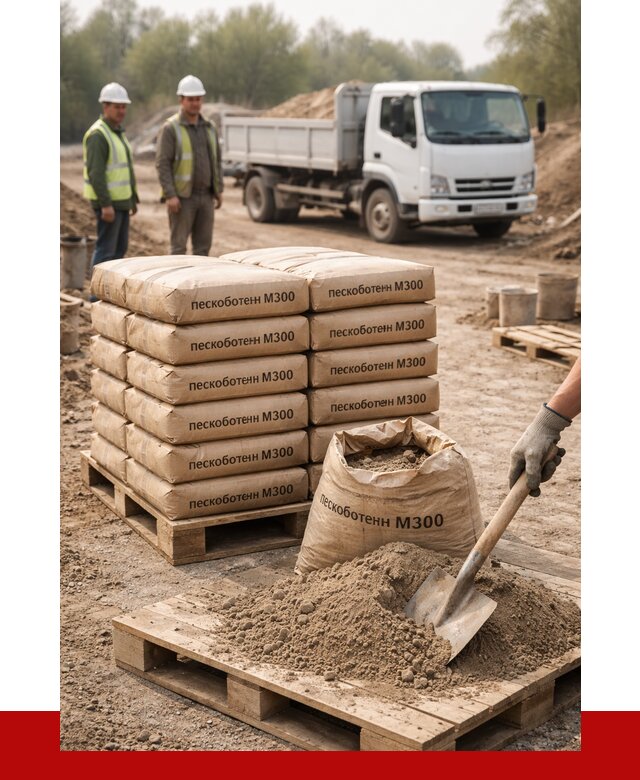 Пескобетон М300 в Таре с доставкой от 4784 р. за куб | ПРОНЕРУДТар
