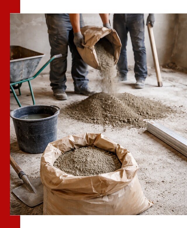 Доставка сухой смеси для стяжки в Таре