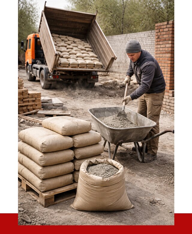 Купить сухую смесь для кладки в Таре от 1235 р. | ПРОНЕРУДТар