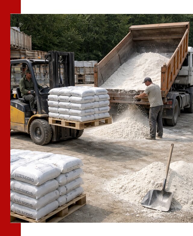 Доставка строительной извести оптом и в розницу в Таре