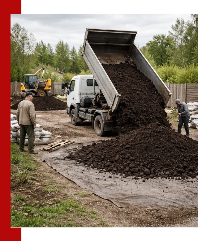 Доставка качественного почвогрунта в Таре оптом и в розницу