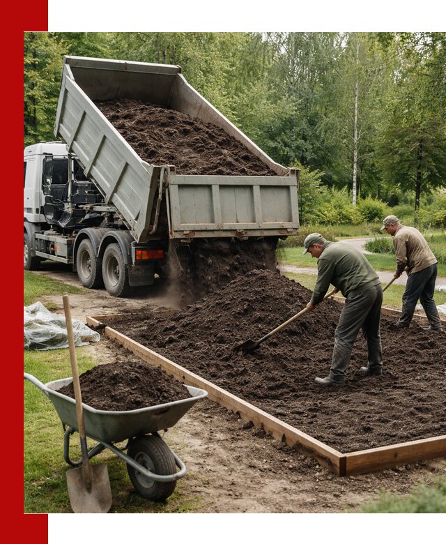 Доставка грунта для озеленения и благоустройства в Таре