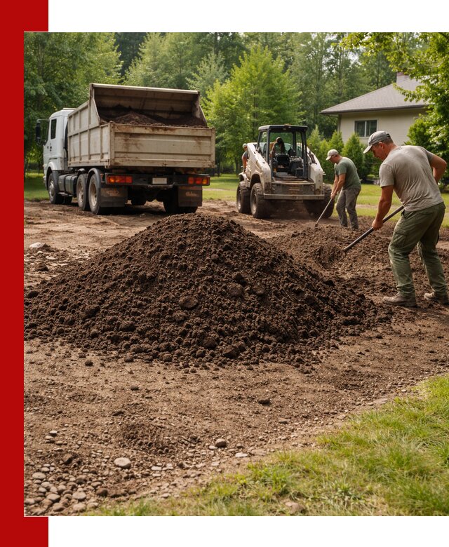 Доставка и укладка грунта для газона в Таре
