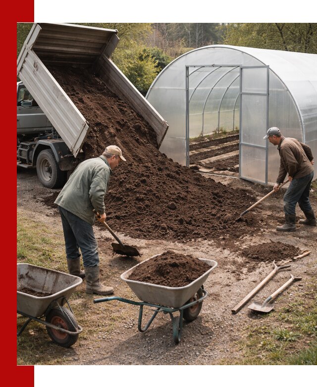 Грунт для теплицы с доставкой в Таре — плодородный субстрат под растения
