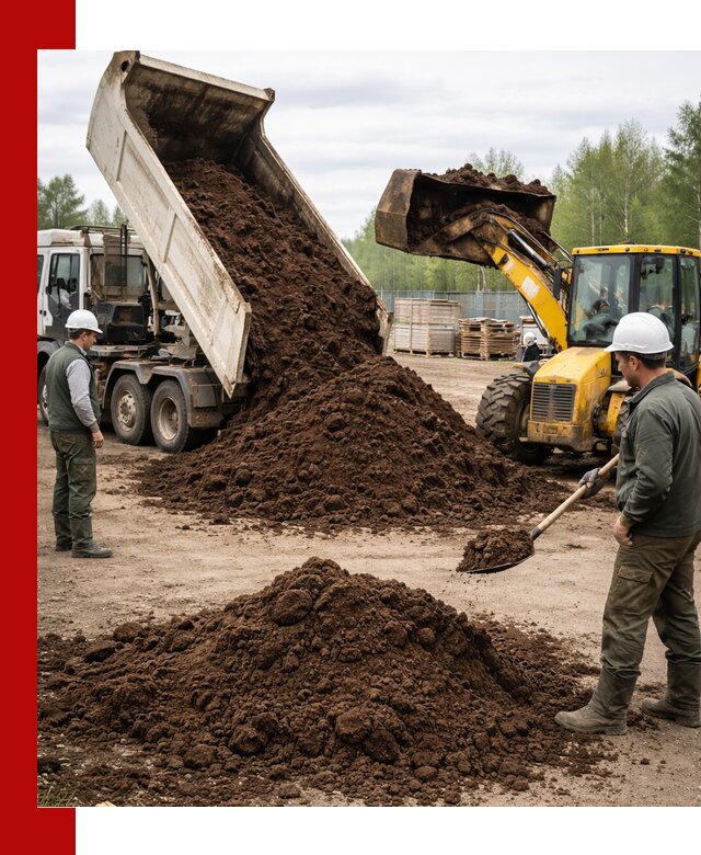 Доставка торфа оптом и в мешках в Таре