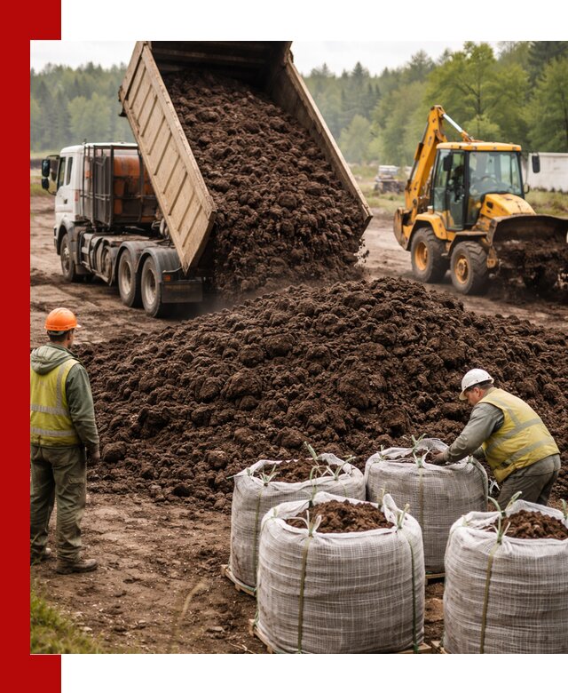 Доставка нейтрального торфа в Таре оптом и в розницу