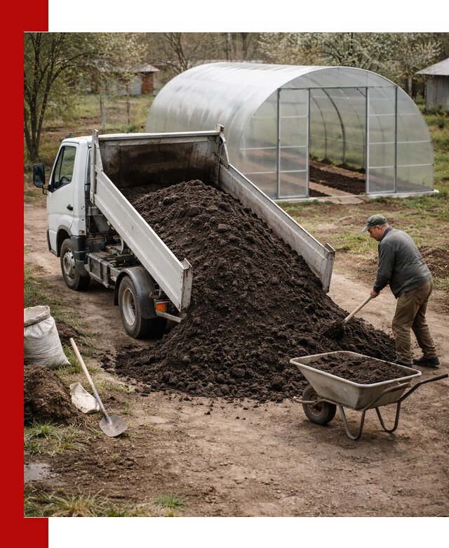 Чернозем для теплицы с доставкой в Таре