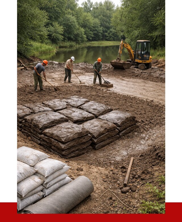Купить глину для пруда в Таре от 4630 р. с доставкой | ПРОНЕРУДТар