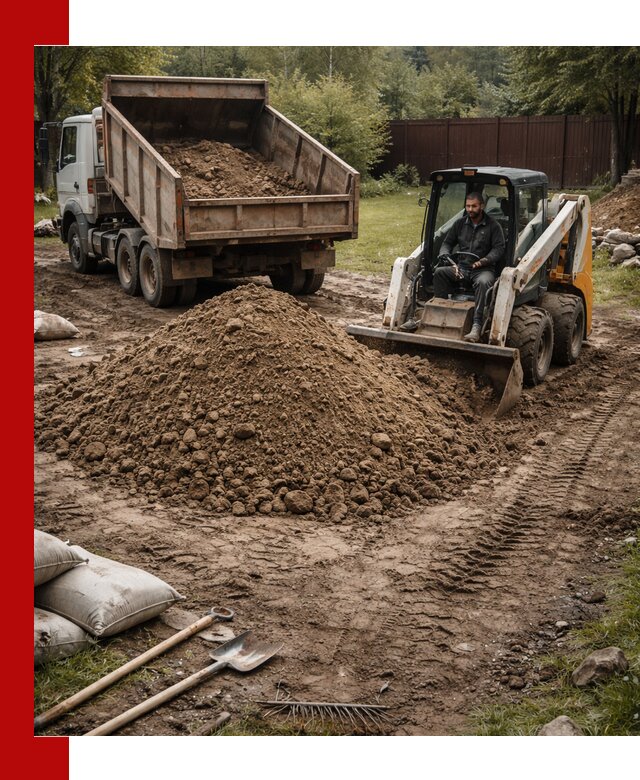 Суглинок для планировки участков в Таре с доставкой и выгрузкой