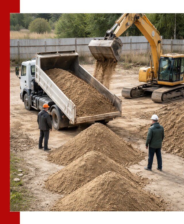 Доставка супеси вагонными и автопартиями в Таре