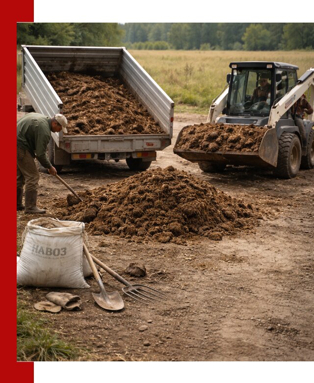 Доставка конского навоза в Таре с разгрузкой и доставкой на объект