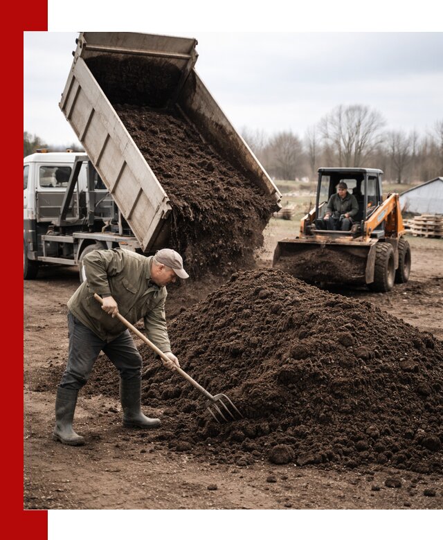 Доставка и продажа перегноя в Таре быстро и дешево
