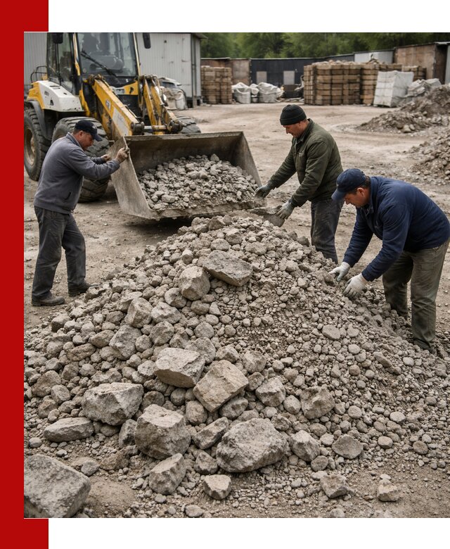 Демонтаж и вывоз бой бетона в Таре